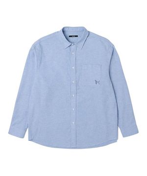 남성 베이직 옥스포드 셔츠 (SKY BLUE) (HA2LS90-41)