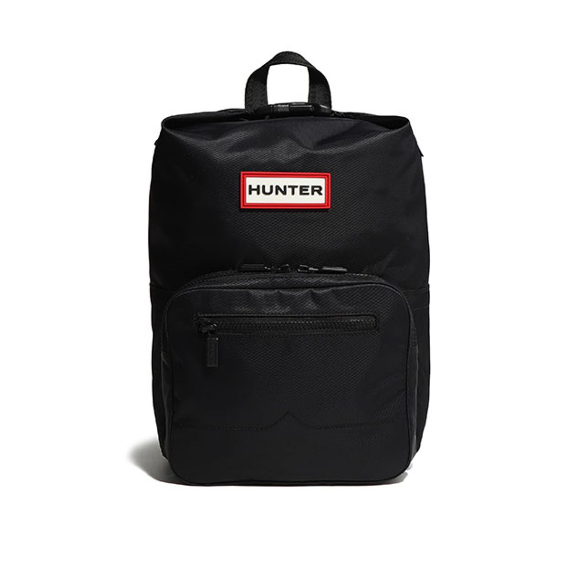 헌터(HUNTER) [UNISEX] 파이오니어 나일론 미디 탑클립 백팩 - 블랙 UBB1530KBMBLK