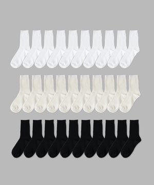 [10PACK] 1507 우먼스 모노 슬림 립삭스 - 스노우화이트/크림/블랙(모노 컬러팩)