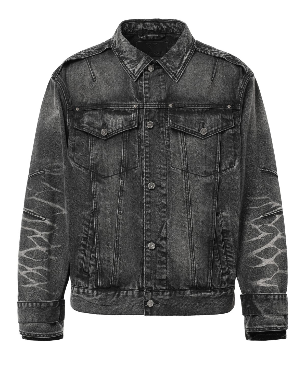 본바트(VONVAT) Blessed Overfit Denim Jacket (Black)