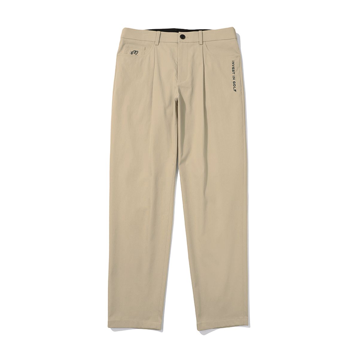 말본 골프(MALBON GOLF) 베이직 일자핏 원턱 팬츠 BEIGE (MAN)