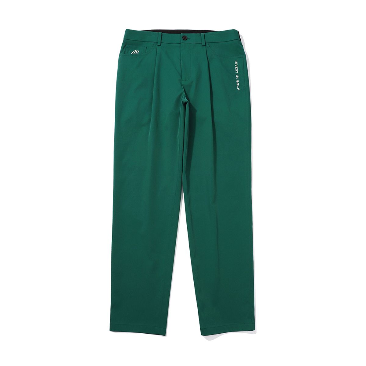 말본 골프(MALBON GOLF) 베이직 일자핏 원턱 팬츠 GREEN (MAN)