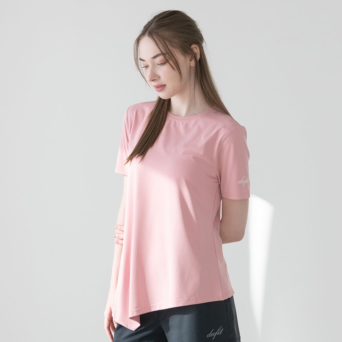 뒤란(DURAN) 젤로 언밸런스 롱 커버 티셔츠 DTF4S-3059 4colors
