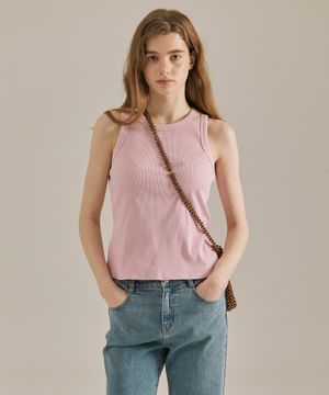 여성 골지 민소매티셔츠 핑크 LYTS3202