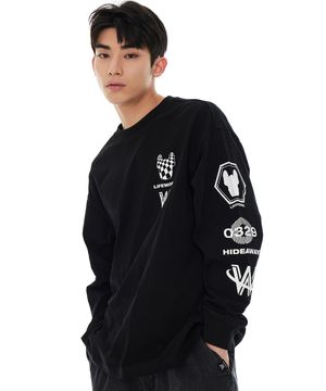 멀티 아트워크 긴팔티셔츠