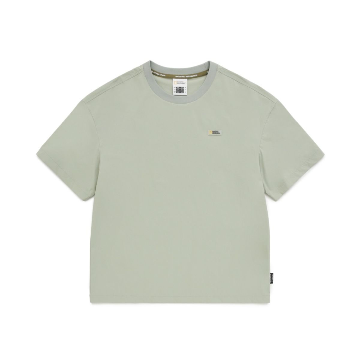 내셔널지오그래픽 키즈(NATIONAL GEOGRAPHIC KIDS) K242UTS910 카리부 우븐 반팔티 LICHENKHAKI