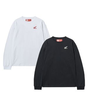 [2Pack] Original Wing Logo Long Sleeve White / Black