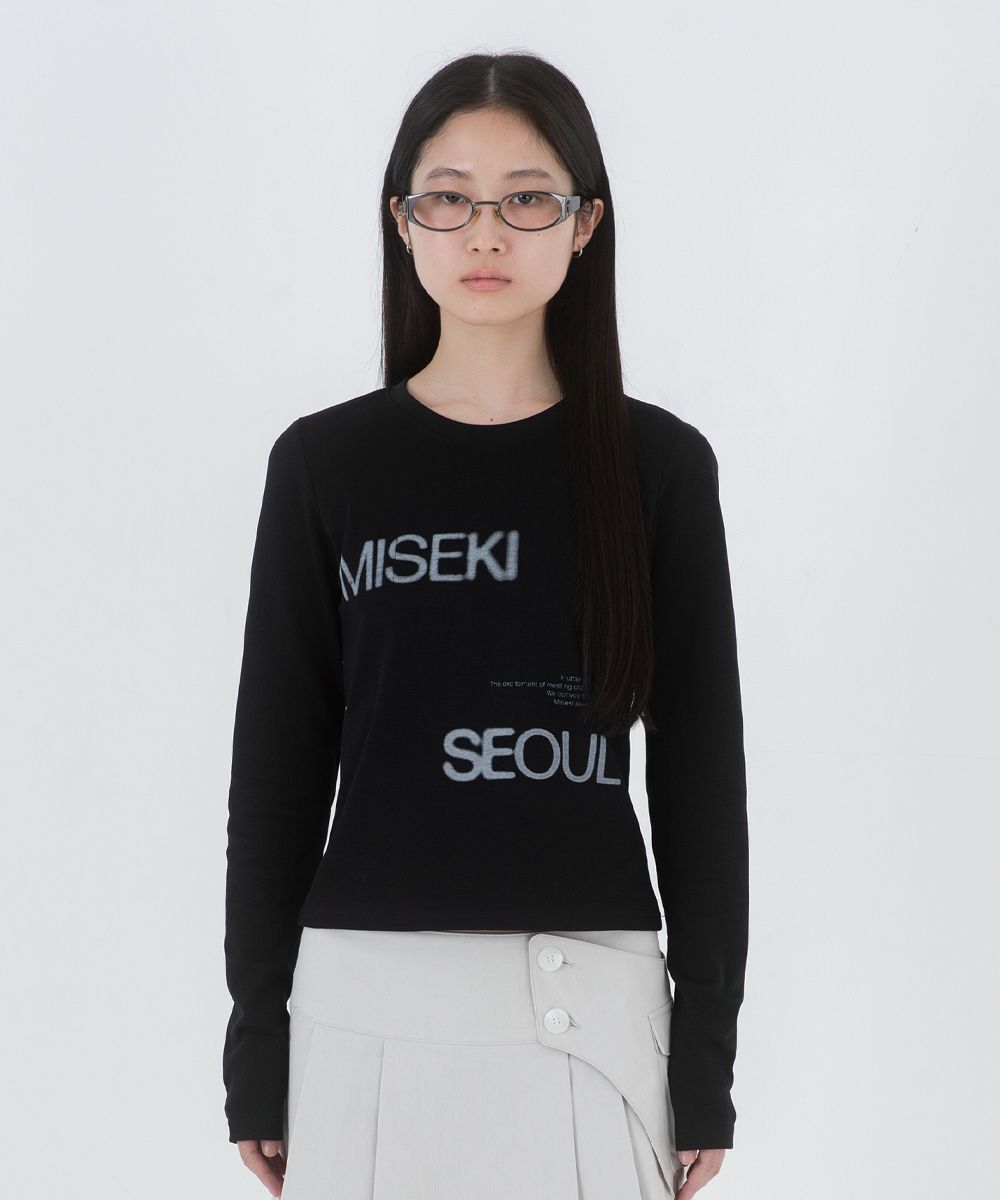 【Miseki SEOUL】25ss Dust logo long sleeves MUSINSA | MISEKI SEOUL Dust logo long sleeves CHARCOAL