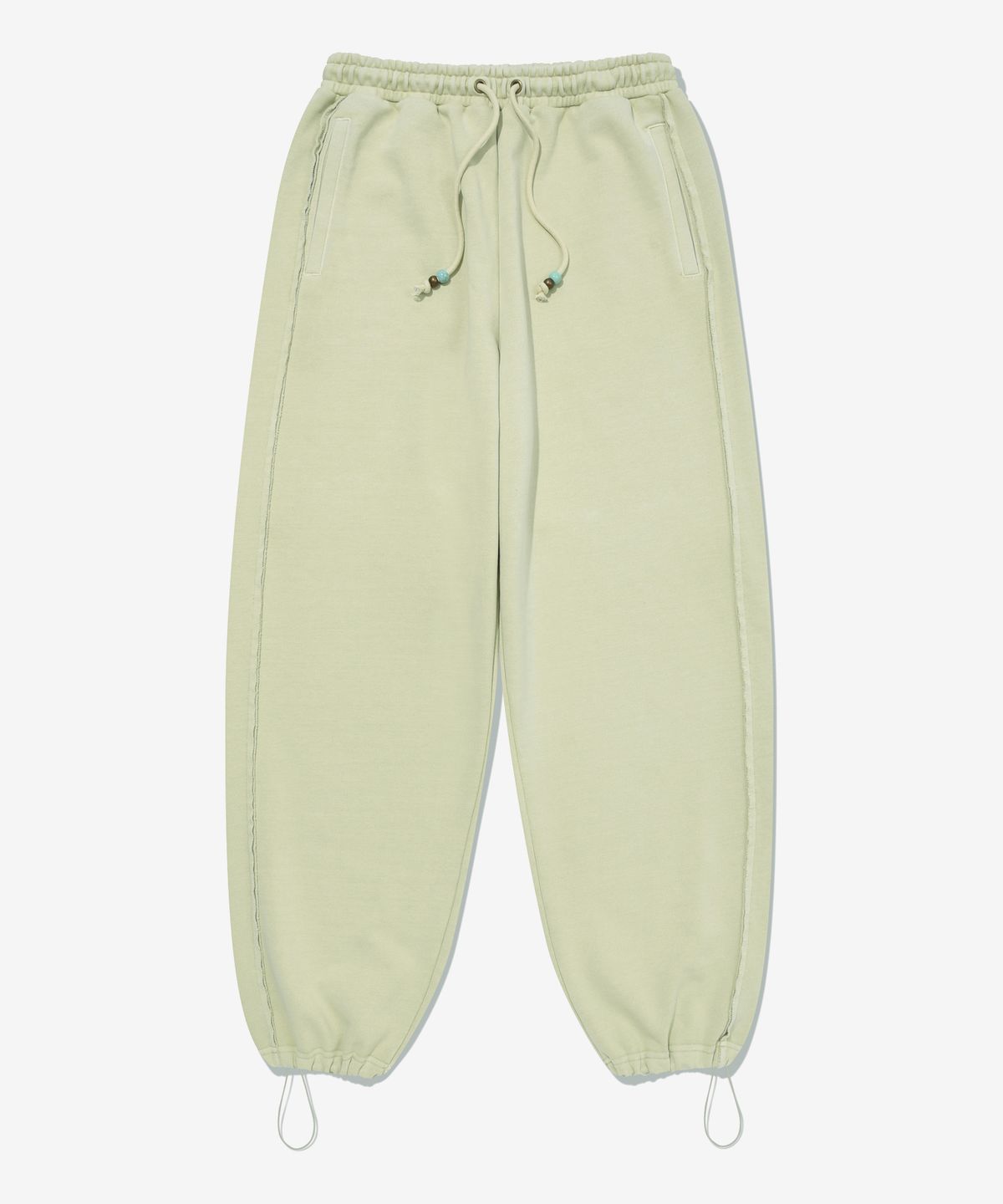 피지컬 디파트먼트(PHYSICAL DEPARTMENT) BEAD STRING SWEAT PANTS PG GREEN BEIGE