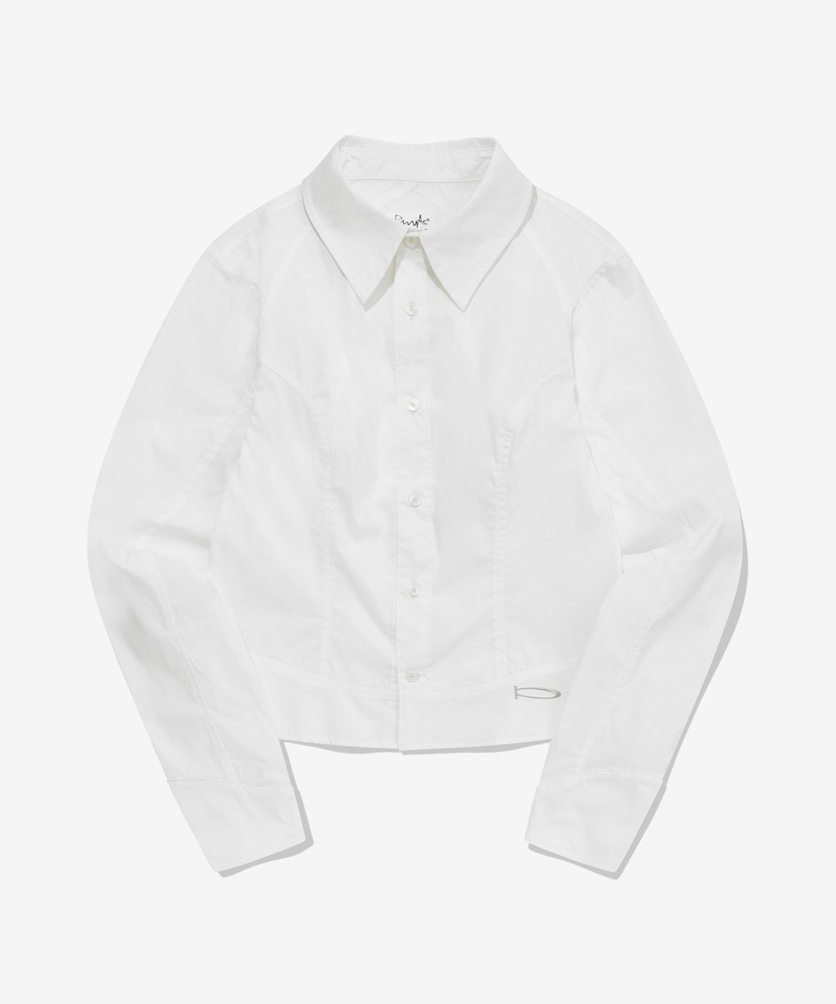 피지컬 디파트먼트(PHYSICAL DEPARTMENT) WOMENS P-ACTIVE CROP SHIRT WHITE