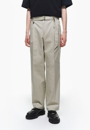 세미와이드 코튼 팬츠 베이지 ZG3PT304BE