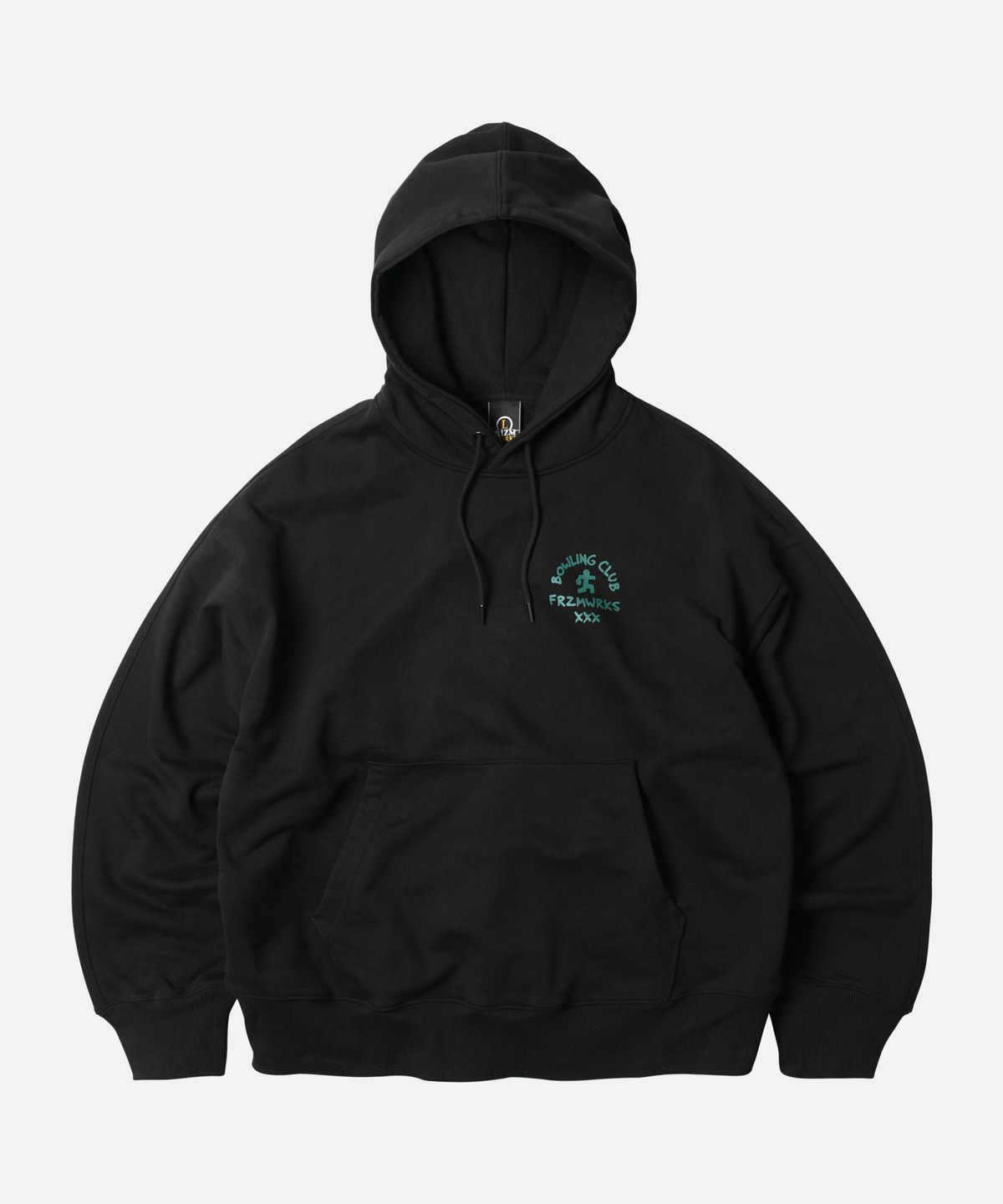 프리즘웍스(FRIZMWORKS) XXX BOWLING CLUB HOODY _ BLACK