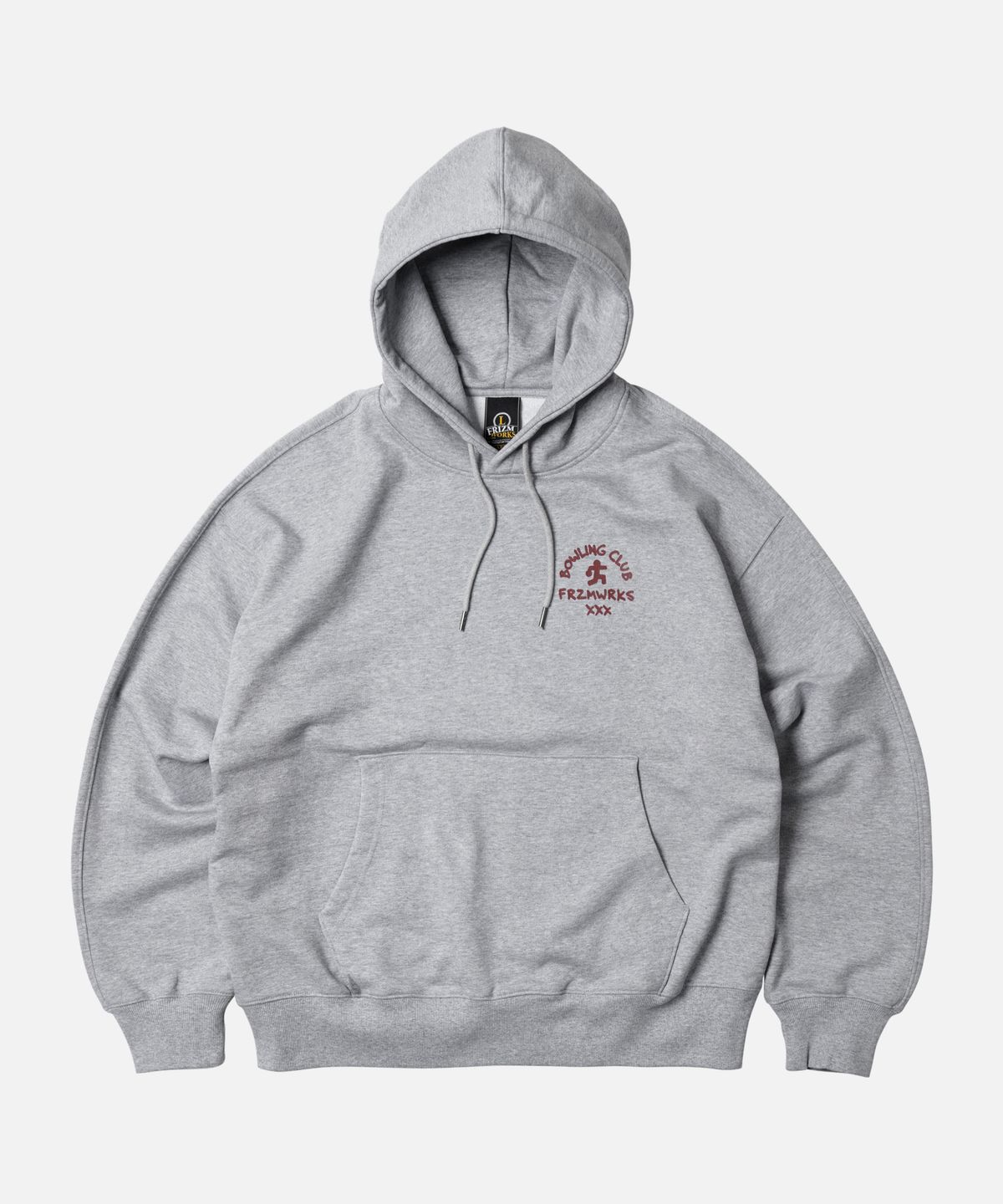 프리즘웍스(FRIZMWORKS) XXX BOWLING CLUB HOODY _ GRAY
