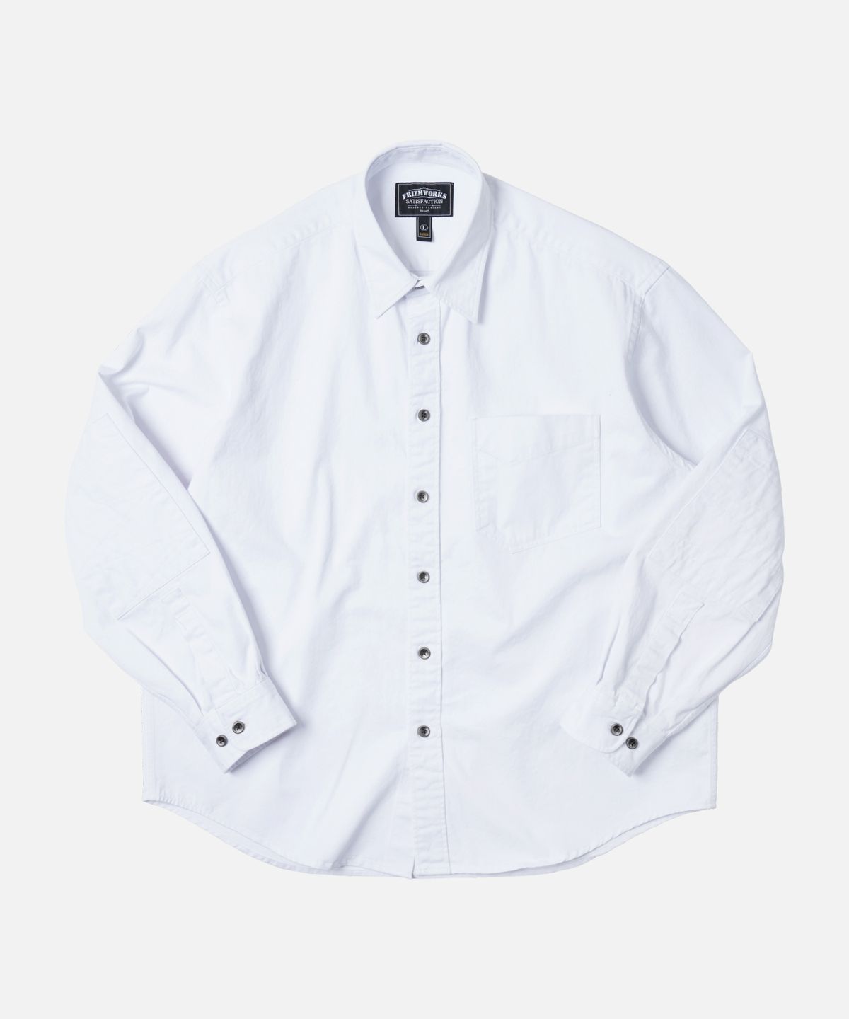 프리즘웍스(FRIZMWORKS) WASHED DENIM WORK SHIRT _ WHITE