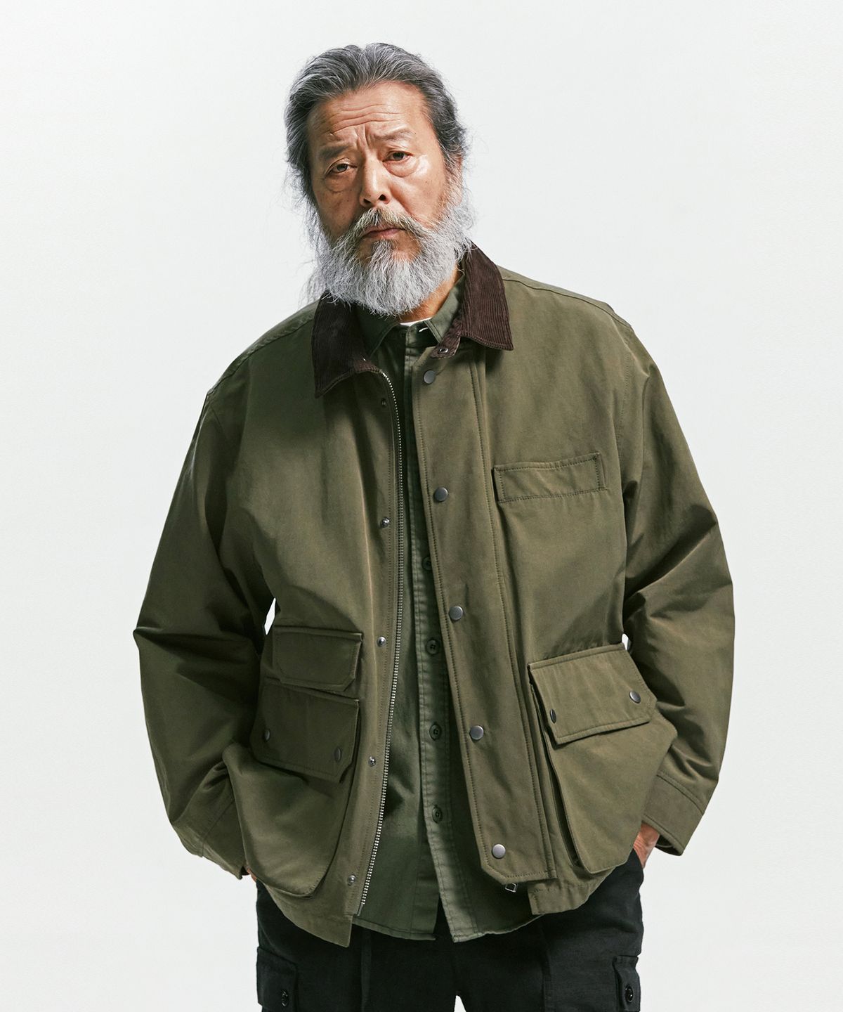 프리즘웍스(FRIZMWORKS) ROYAL HUNTING JACKET 003 _ OLIVE
