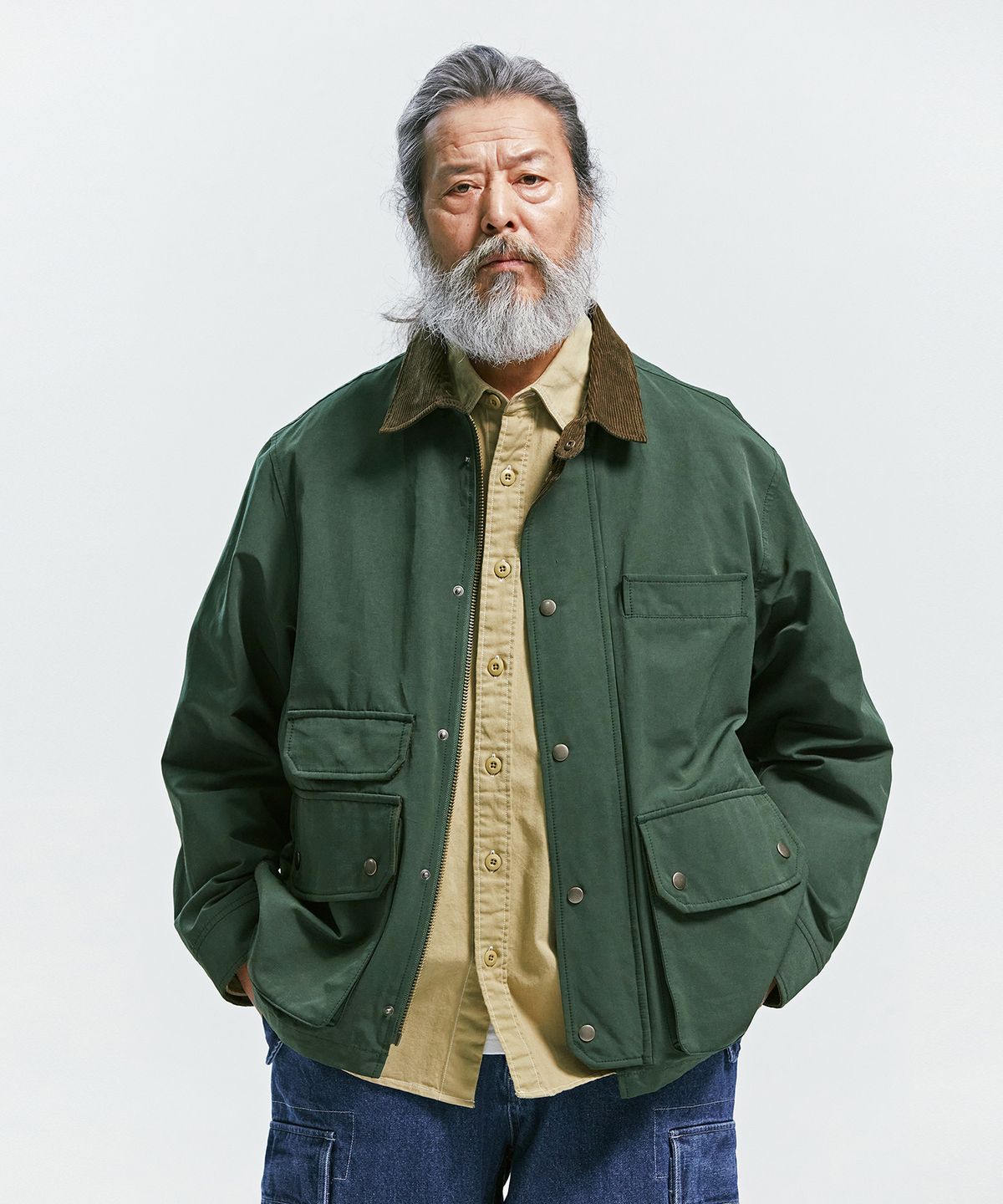 프리즘웍스(FRIZMWORKS) ROYAL HUNTING JACKET 003 _ FOREST GREEN