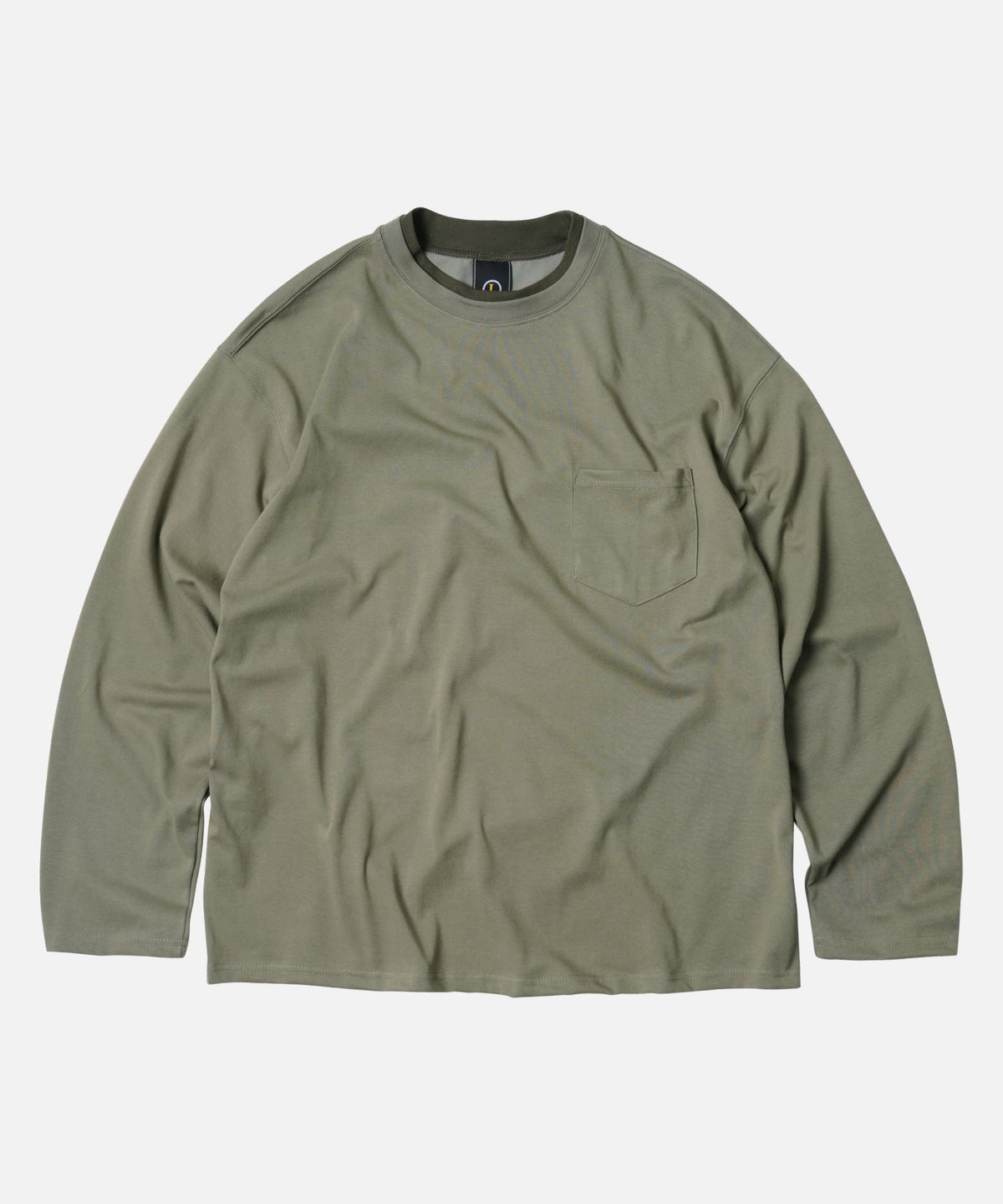 프리즘웍스(FRIZMWORKS) DOUBLE NECK POCKET TEE _ OLIVE