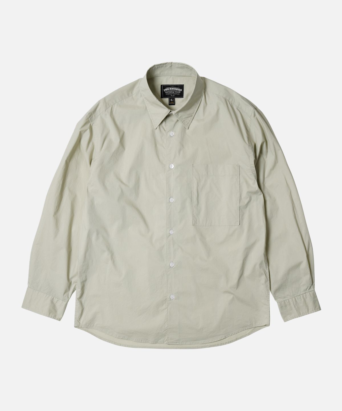 프리즘웍스(FRIZMWORKS) TYPEWRITER RELAXED SHIRT _ DOVE GRAY
