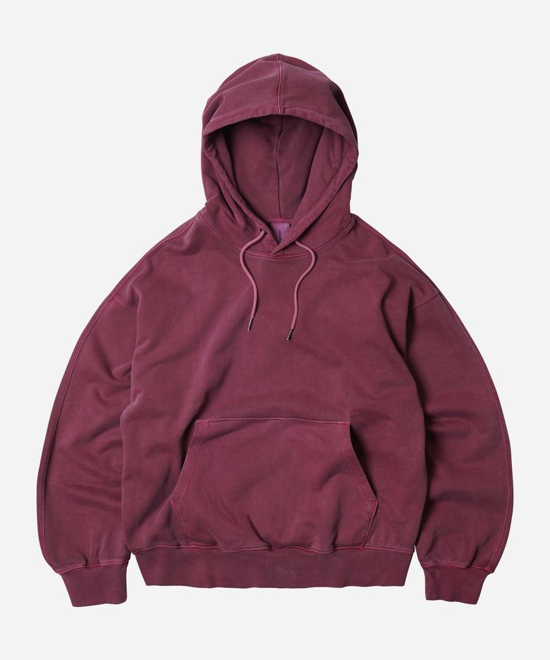OG PIGMENT DYEING HOODY 002 _ BURGUNDY