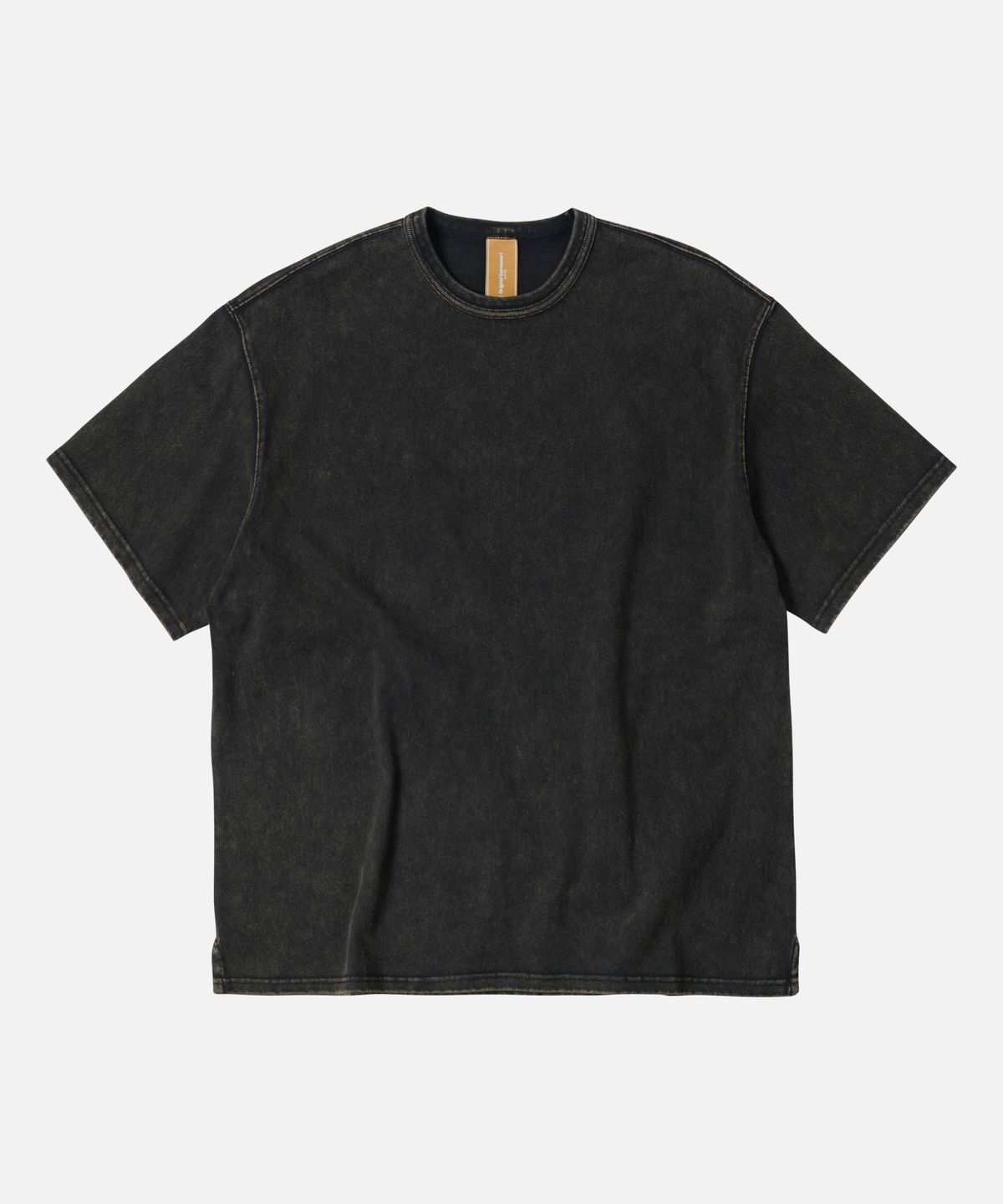 프리즘웍스(FRIZMWORKS) OG VINTAGE DYEING HALF TEE _ BLACK BROWN