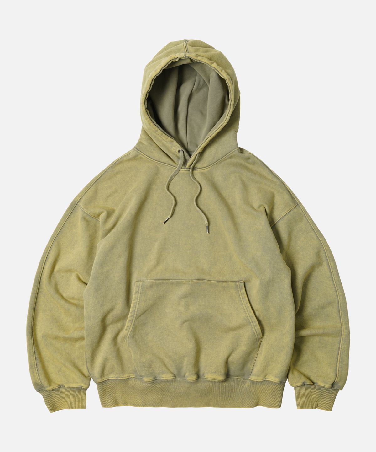 프리즘웍스(FRIZMWORKS) OG VINTAGE DYEING PULLOVER HOODY _ MUSTARD
