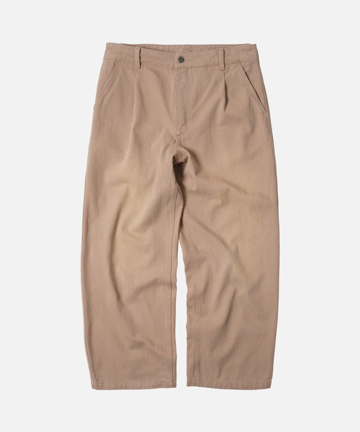 프리즘웍스(FRIZMWORKS) WASHED COTTON ONE TUCK PANTS _ BEIGE