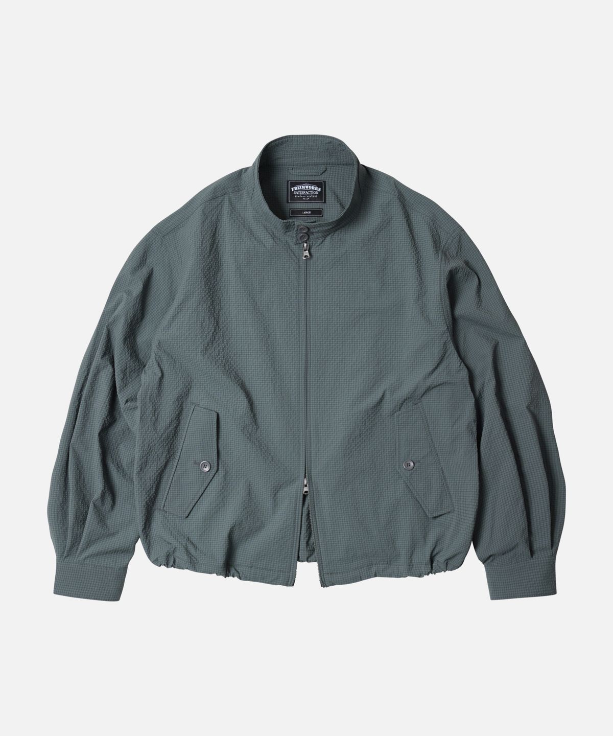 프리즘웍스(FRIZMWORKS) SEERSUCKER BUDDY HARRINGTON JACKET _ BLUE GRAY