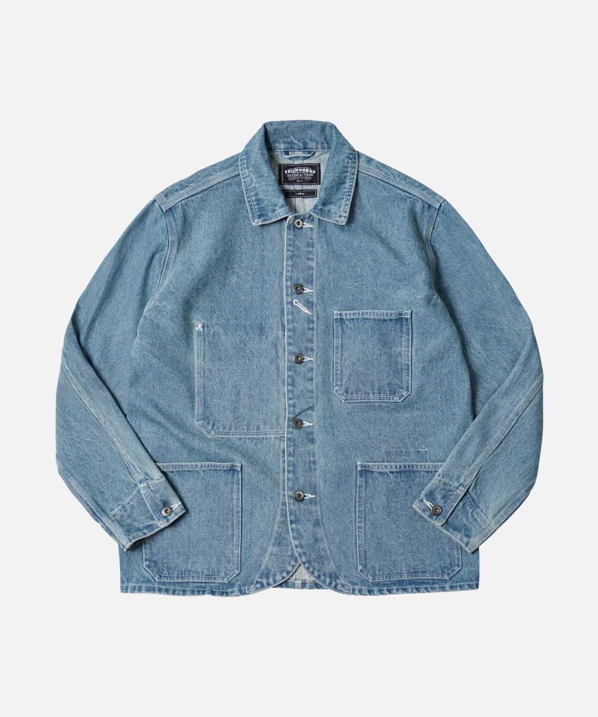프리즘웍스(FRIZMWORKS) DENIM CHORE JACKET _ LIGHT BLUE