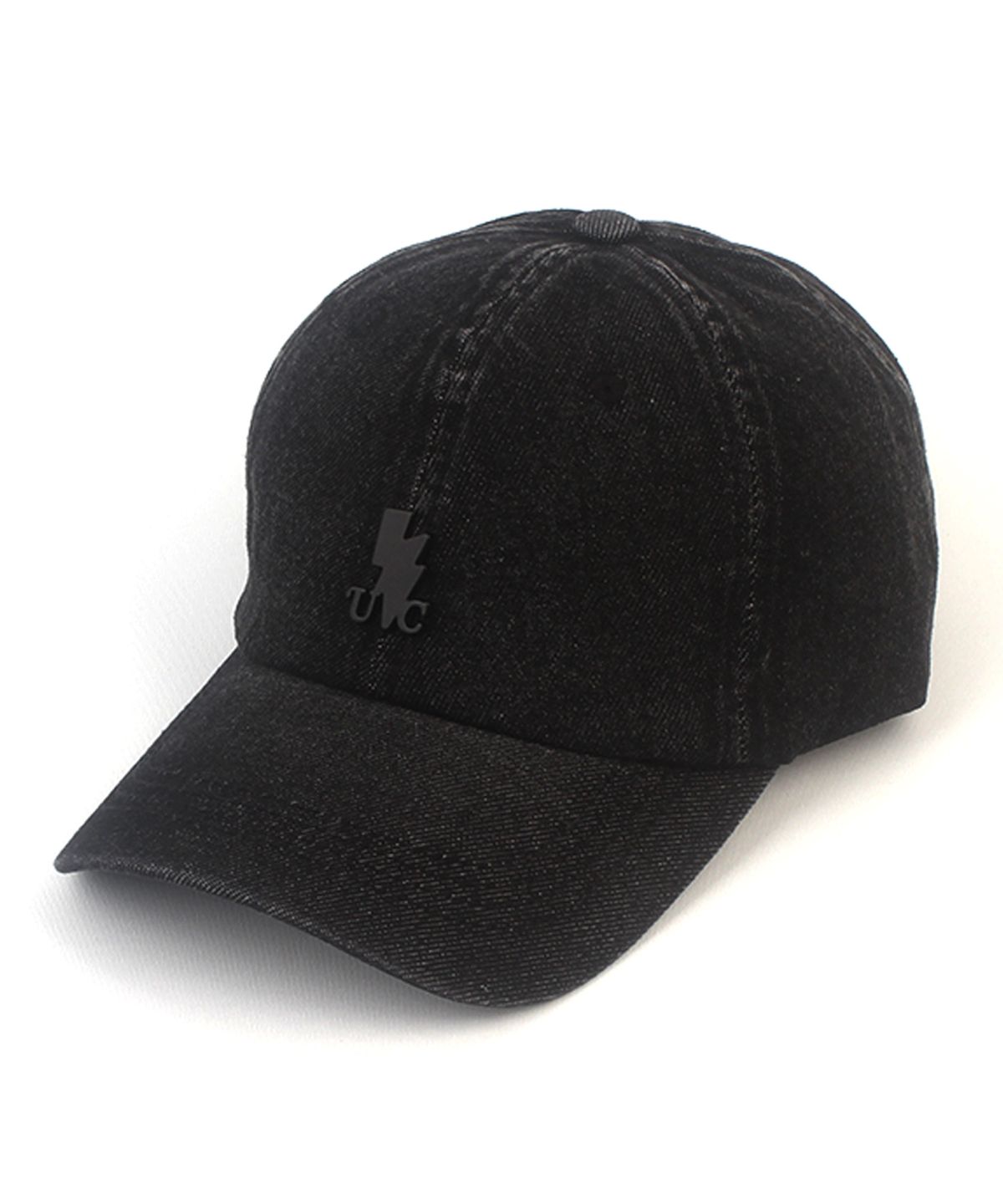 유니버셜 케미스트리(UNIVERSAL CHEMISTRY) Thunder Black Denim Washing Ballcap 데님볼캡
