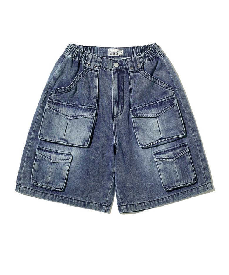 DOUBLE POCKET SHORTS / INDIGO