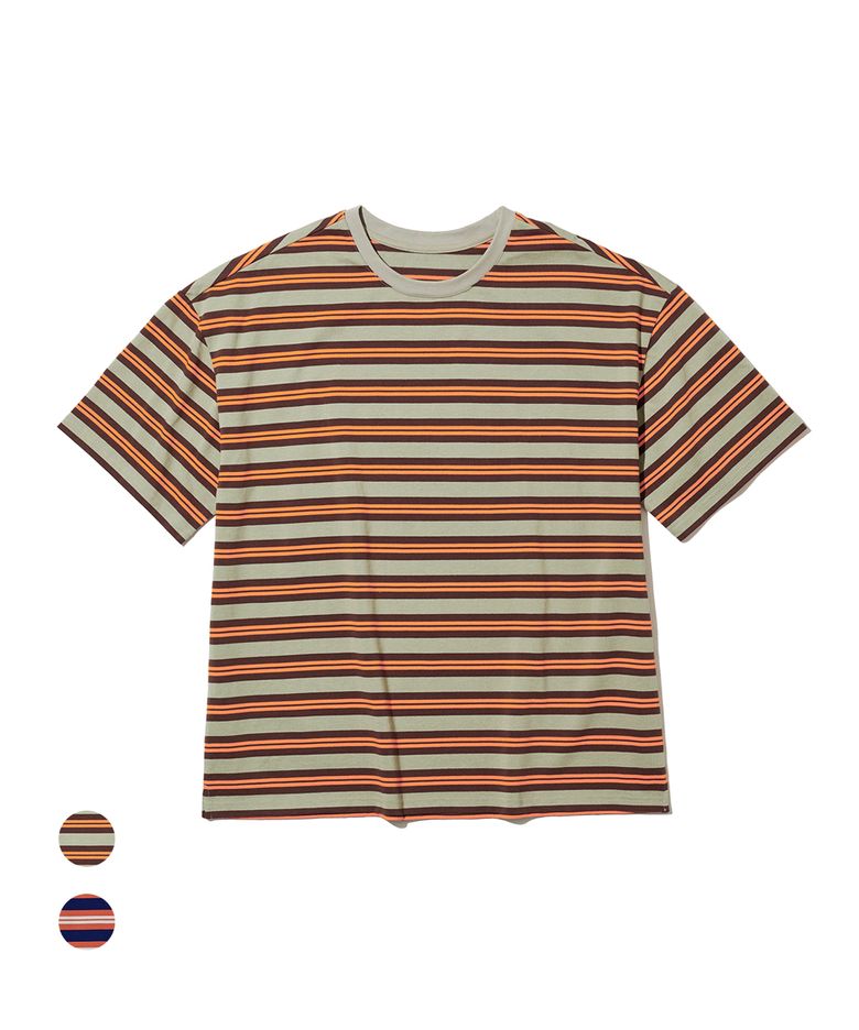 STRIPE OVERSIZED T-SHIRTS / 2 COLOR