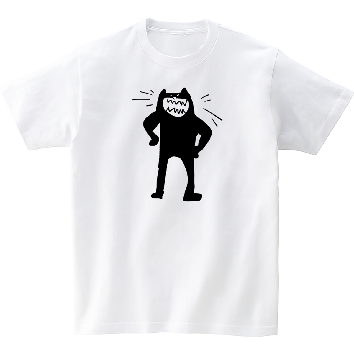 어썸어스(AWESOMEUS) (24SS)SMILING BLACK CAT 2COLOR T_SHIRTS