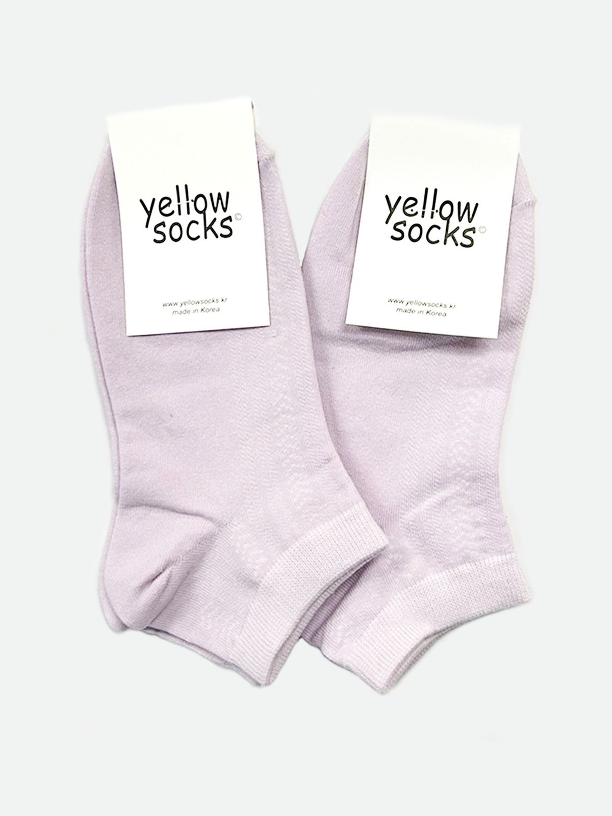 옐로우삭스(YELLOWSOCKS) 앵클삭스 펀칭 파스텔 라벤더