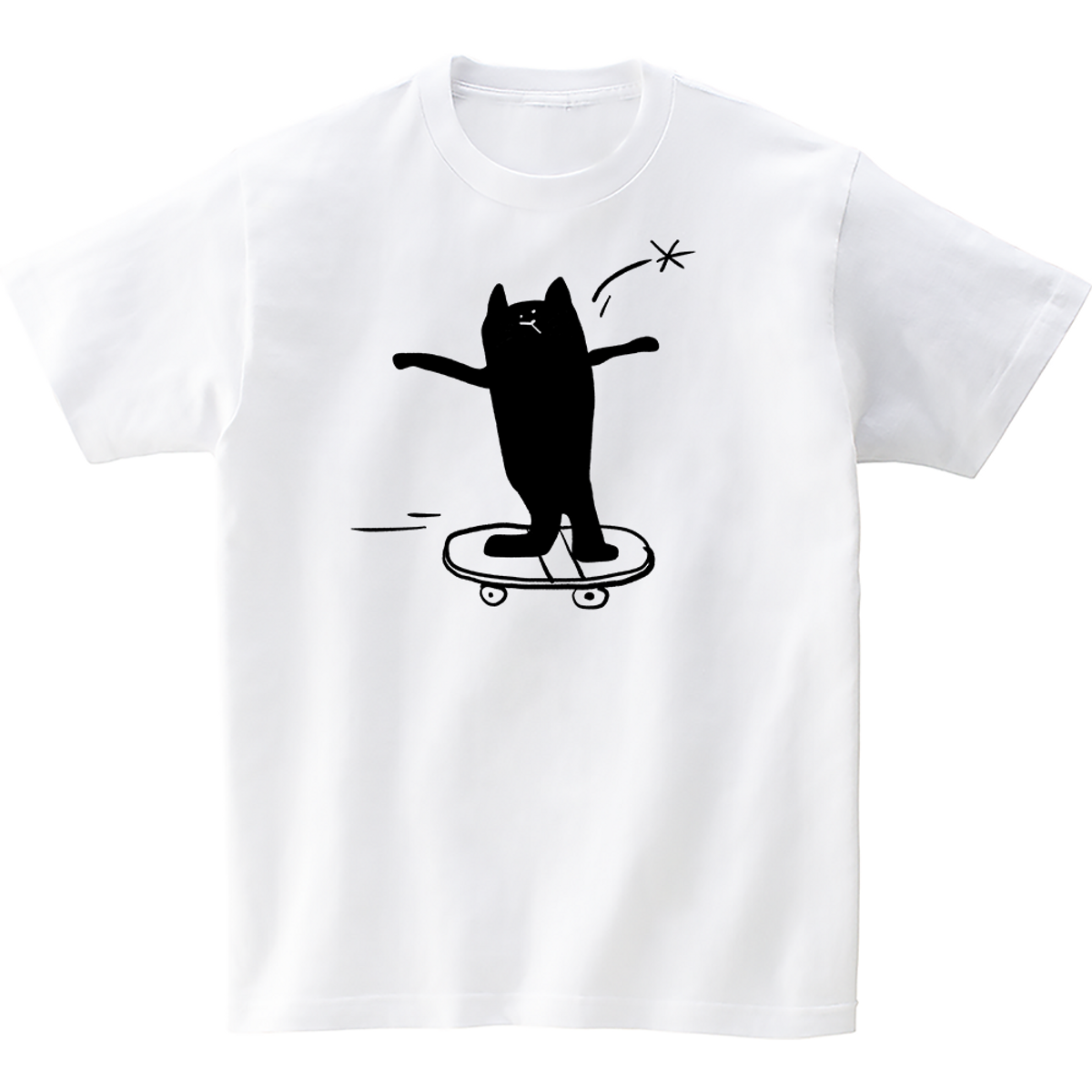 어썸어스(AWESOMEUS) (24SS) BOARD BLACK CAT 2COLOR T_SHIRTS