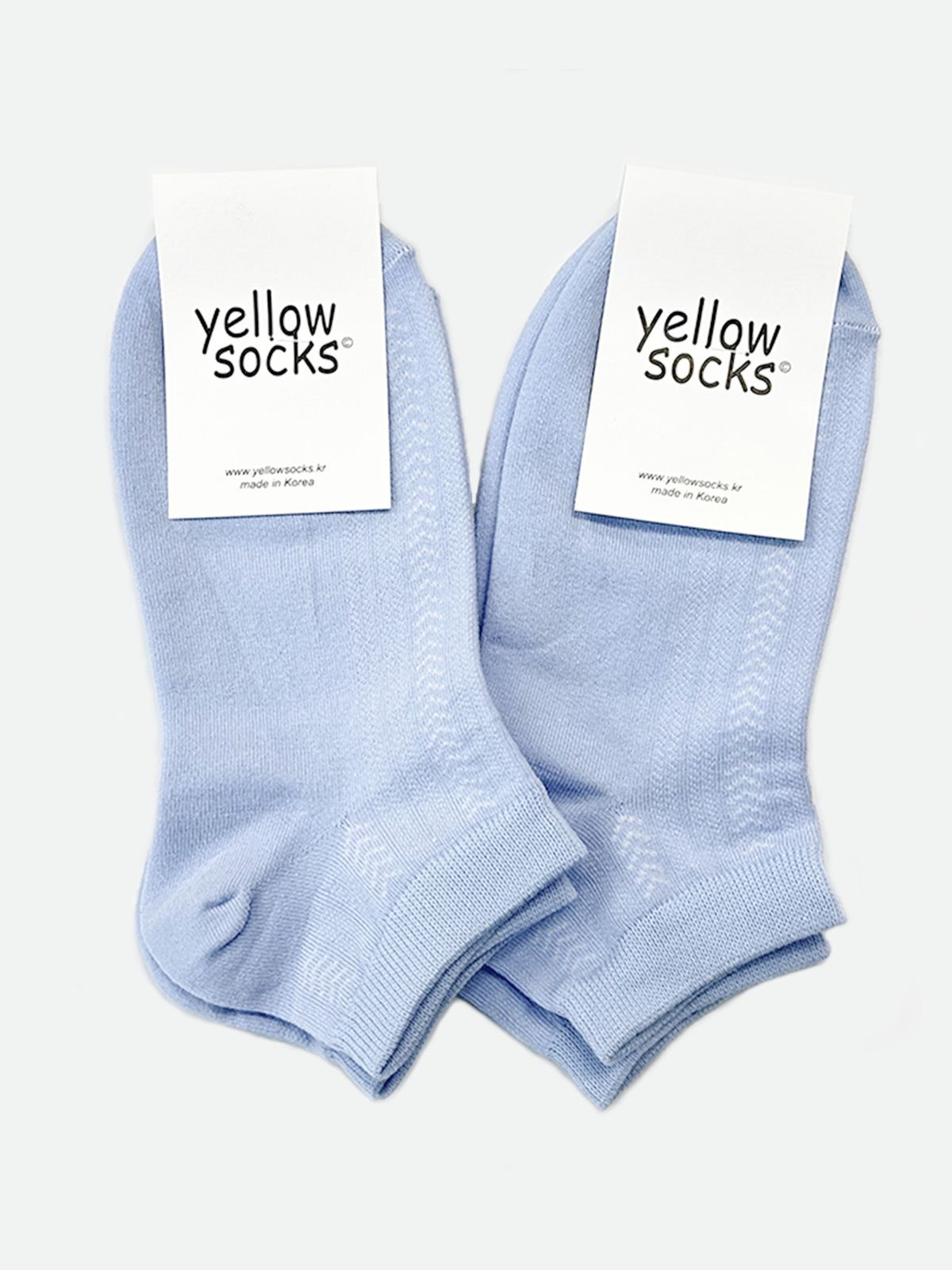 옐로우삭스(YELLOWSOCKS) 앵클삭스 펀칭 파스텔 스카이