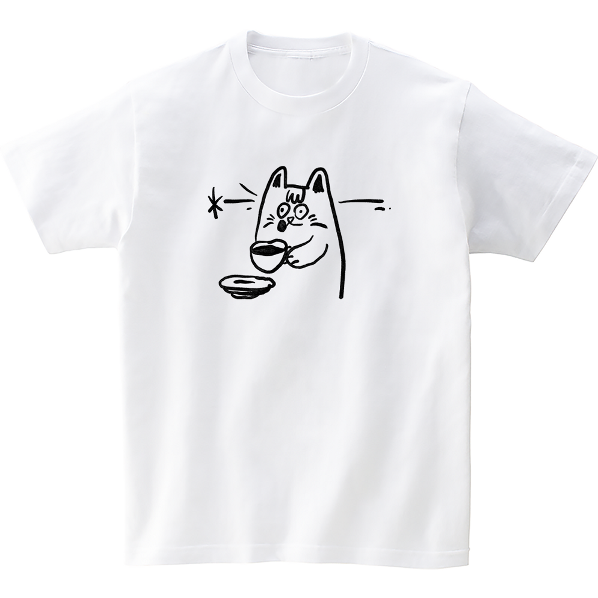어썸어스(AWESOMEUS) (24SS) WAKE UP CAT 2COLOR T_SHIRTS