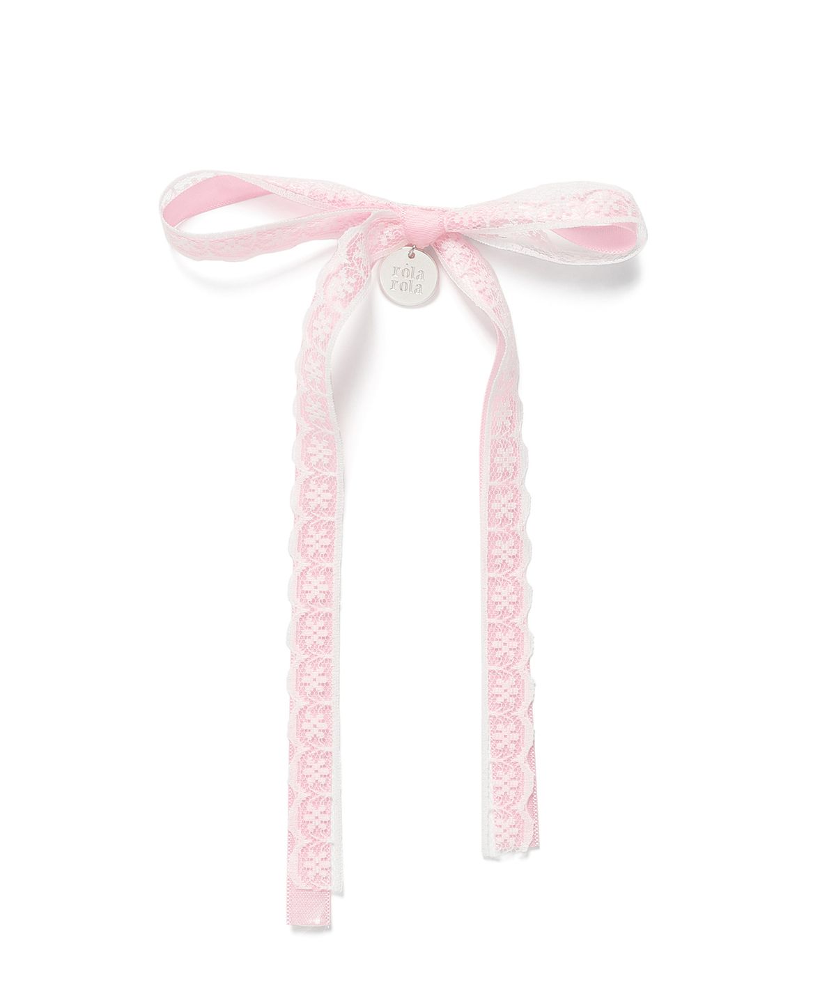 로라로라(ROLAROLA) LACE RIBBON PIN PINK