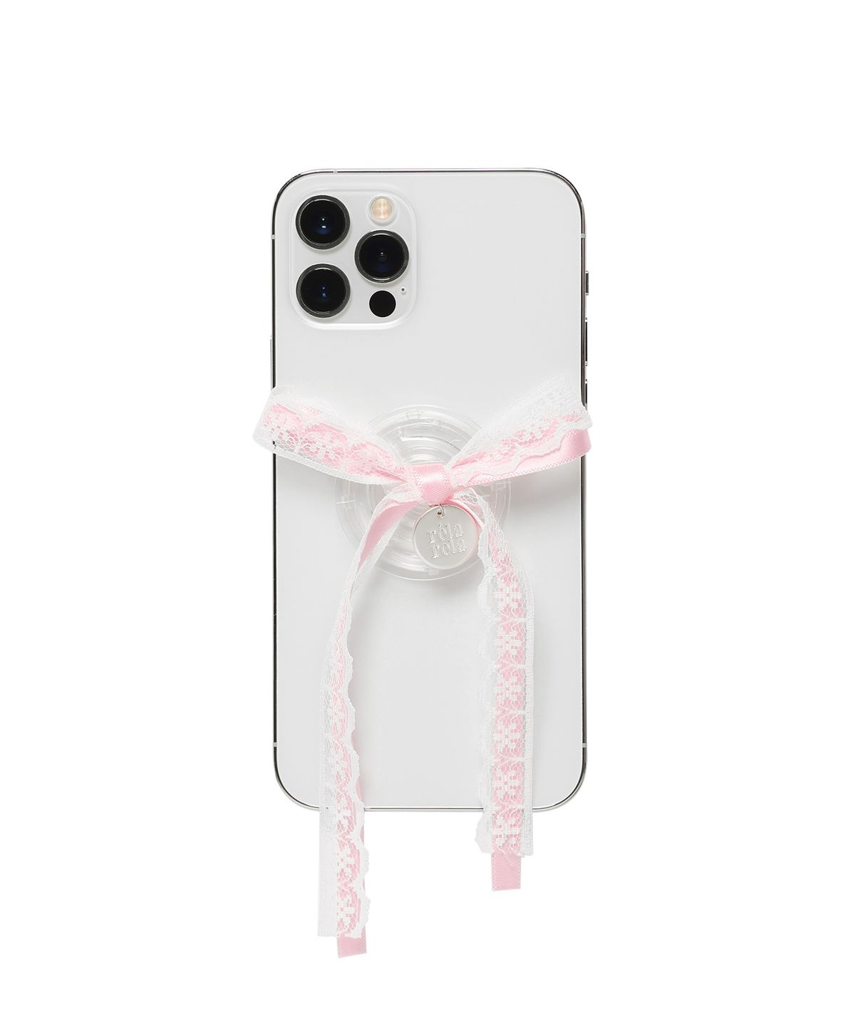 로라로라(ROLAROLA) LACE RIBBON SMART TOK PINK
