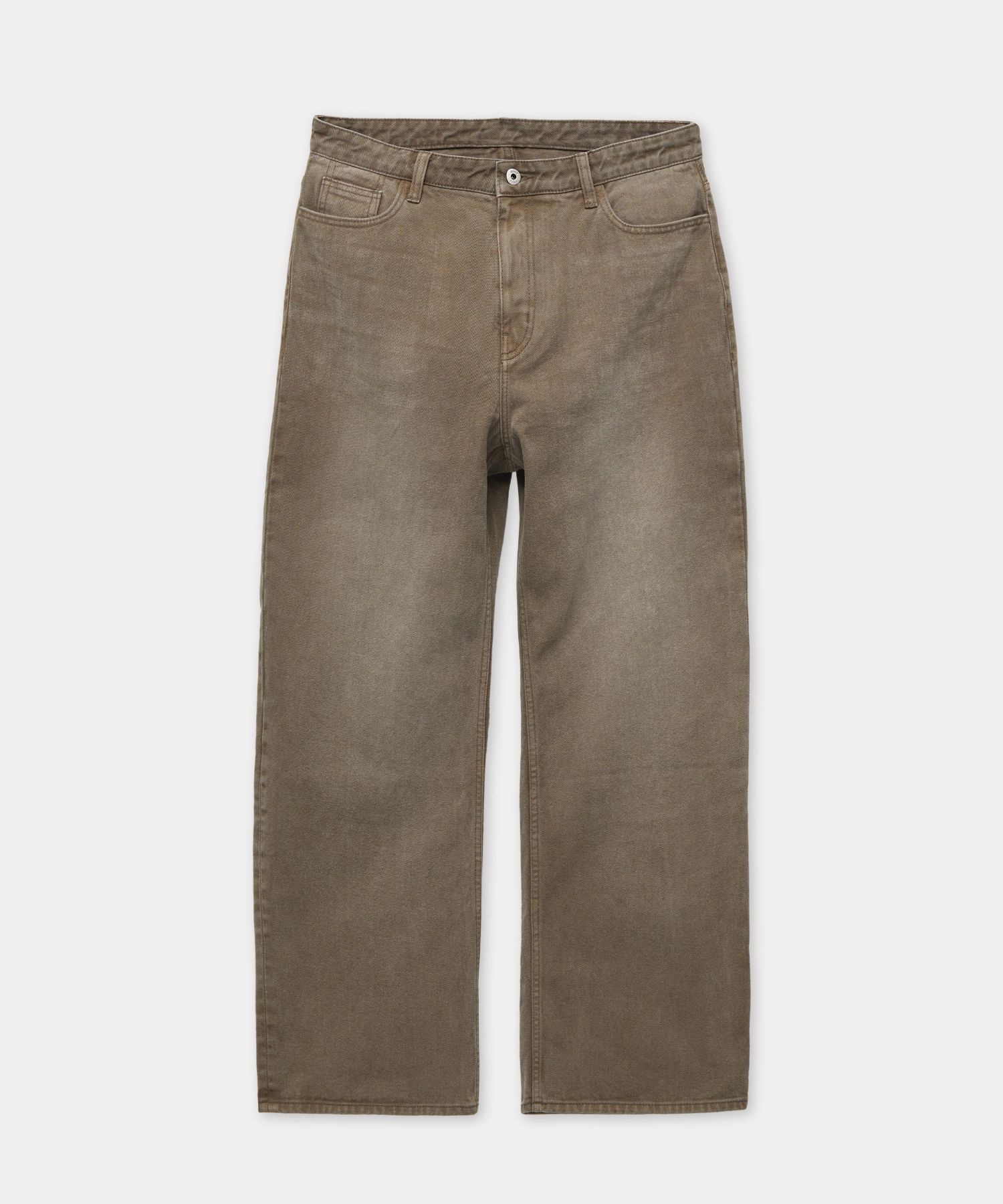 MUSINSA | COOR Wide Leg Garment Dying Jeans (Taupe)