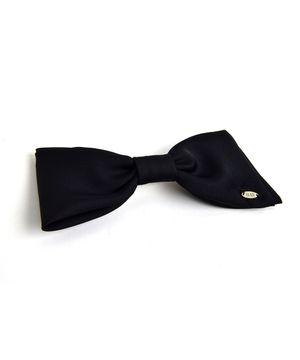 HTY012 Basic black ribbon hair pin