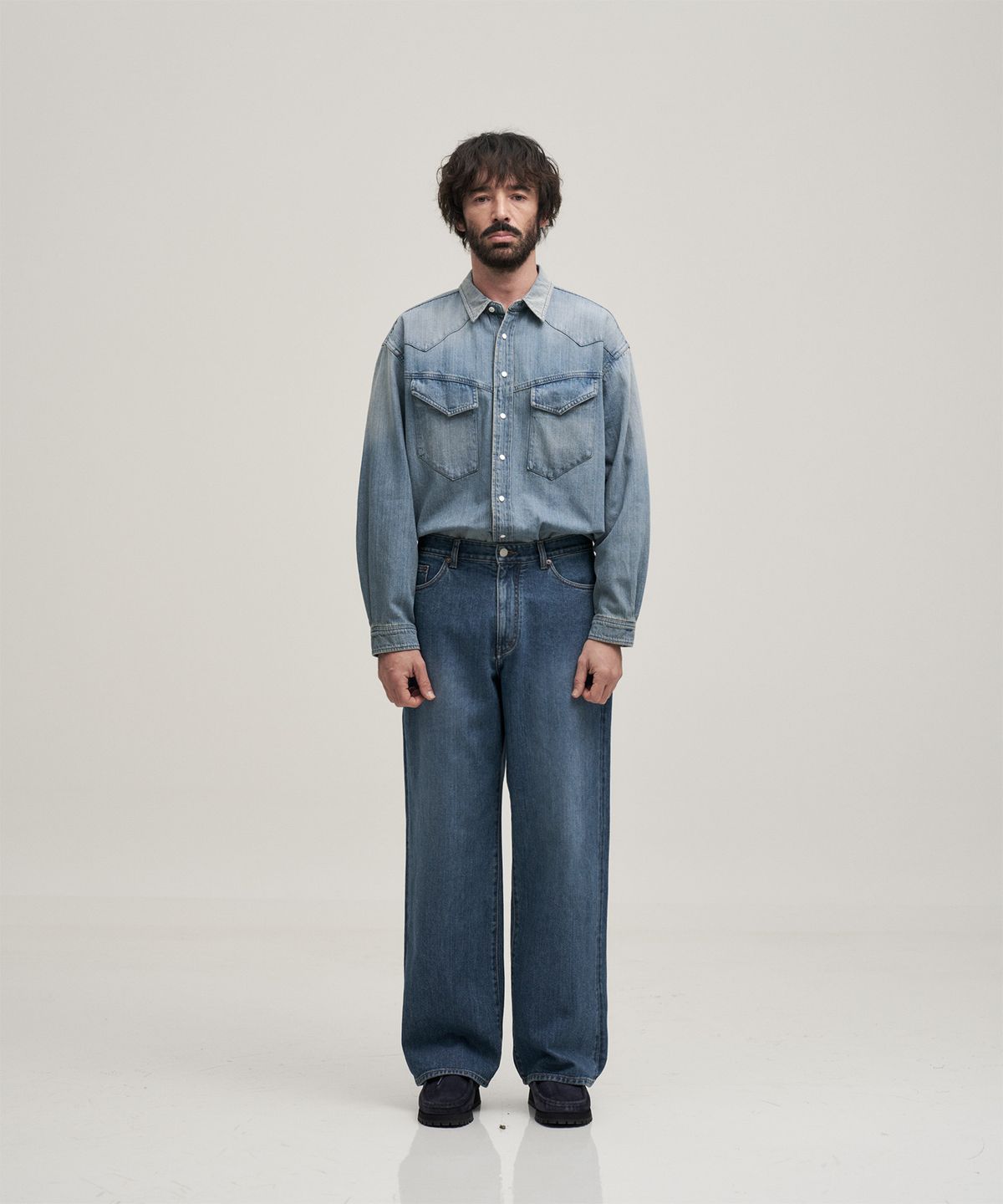 어나더 오피스(ANOTHER OFFICE) Manhattan Jeans (Deep Blue)