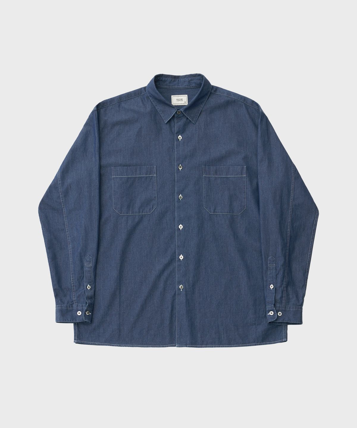 어나더 오피스(ANOTHER OFFICE) Comfy Denim Shirt (Indigo)