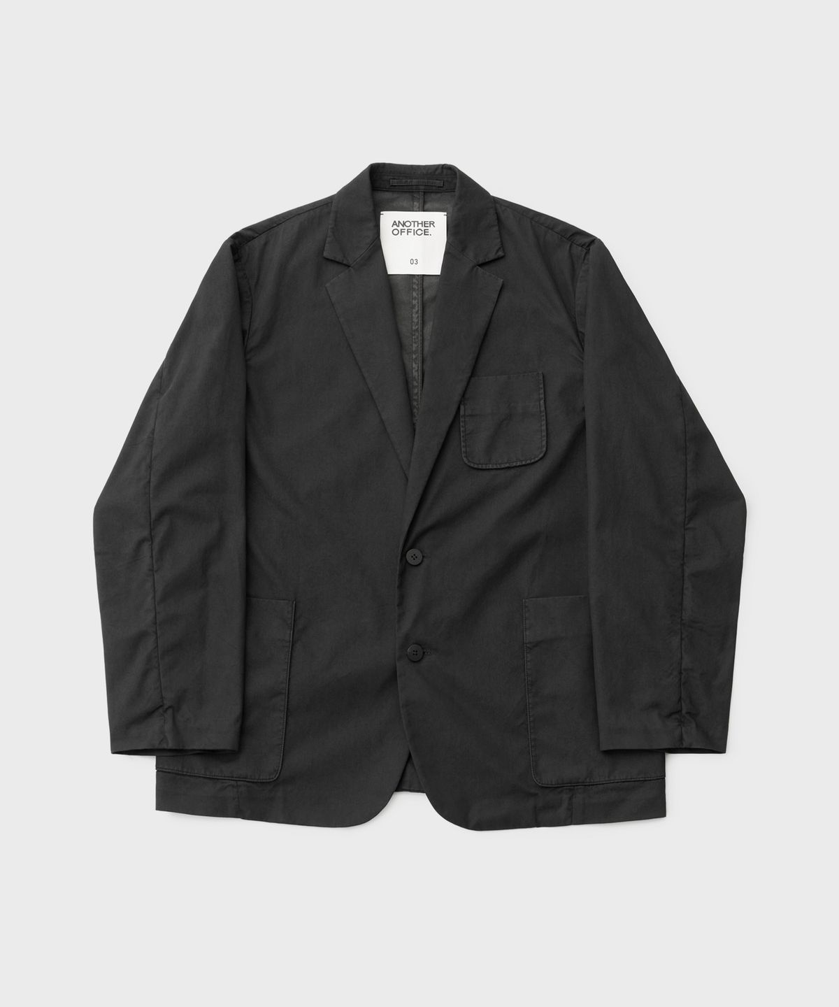 어나더 오피스(ANOTHER OFFICE) Santiago Garment Jacket (Almost Black)