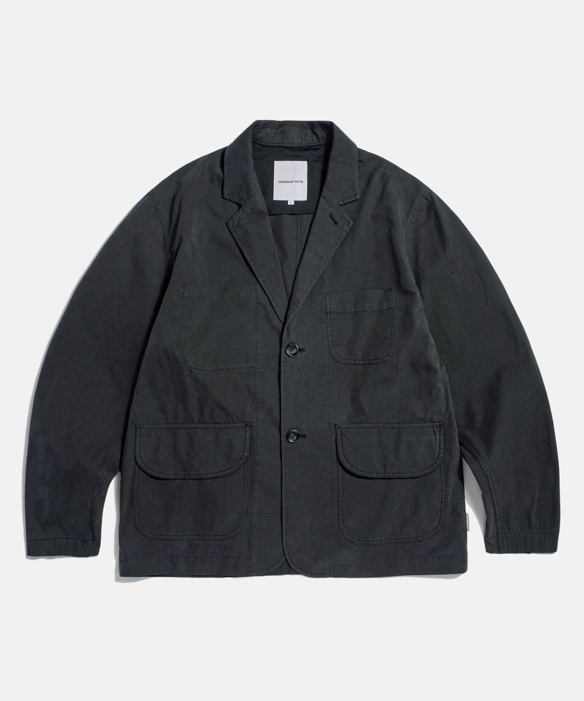 에스피오나지(ESPIONAGE) CN Relaxed Sport Jacket Black