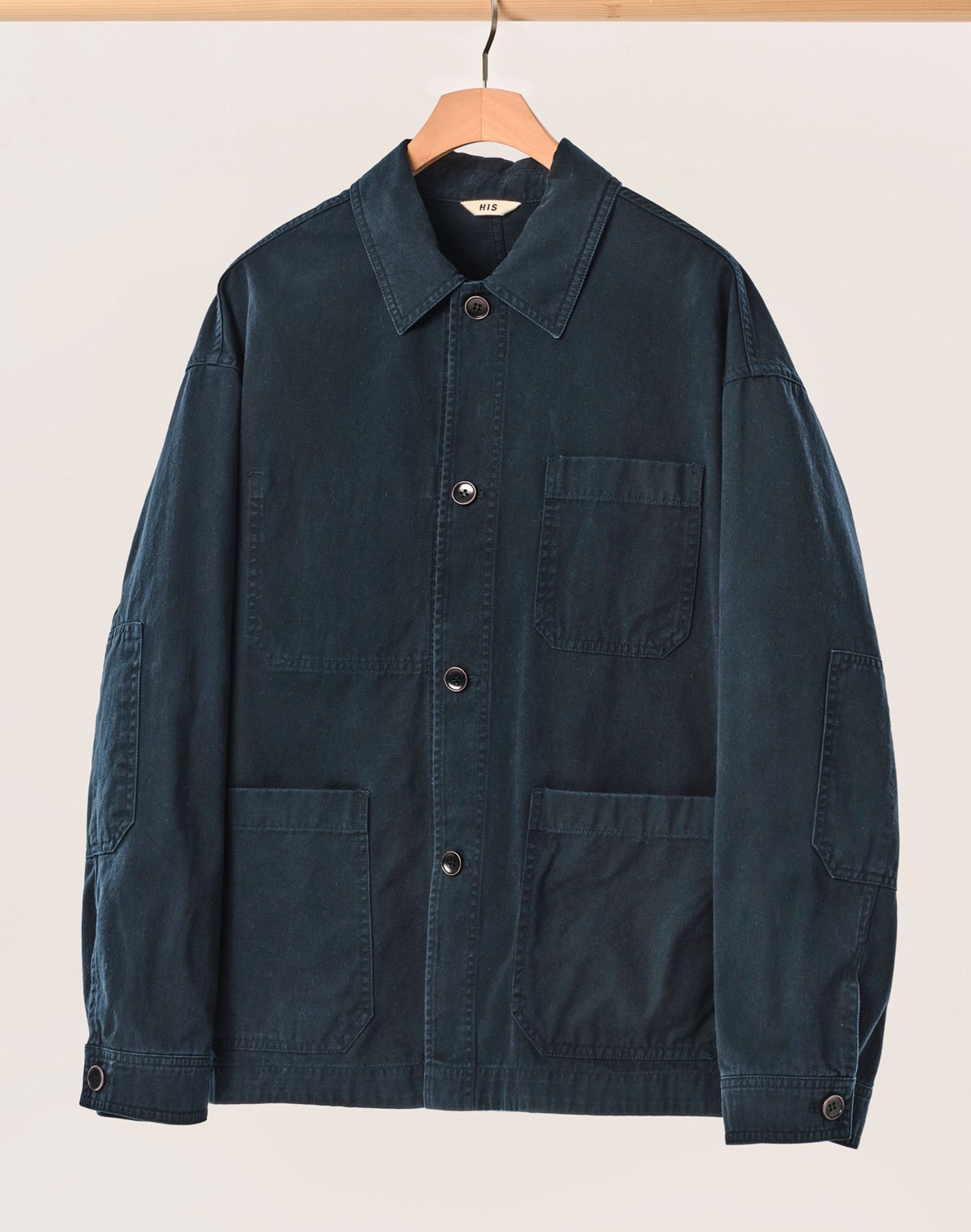 MUSINSA公式 | HAZZYS [HIS/ヒス] フレンチワークジャケット ネイビー