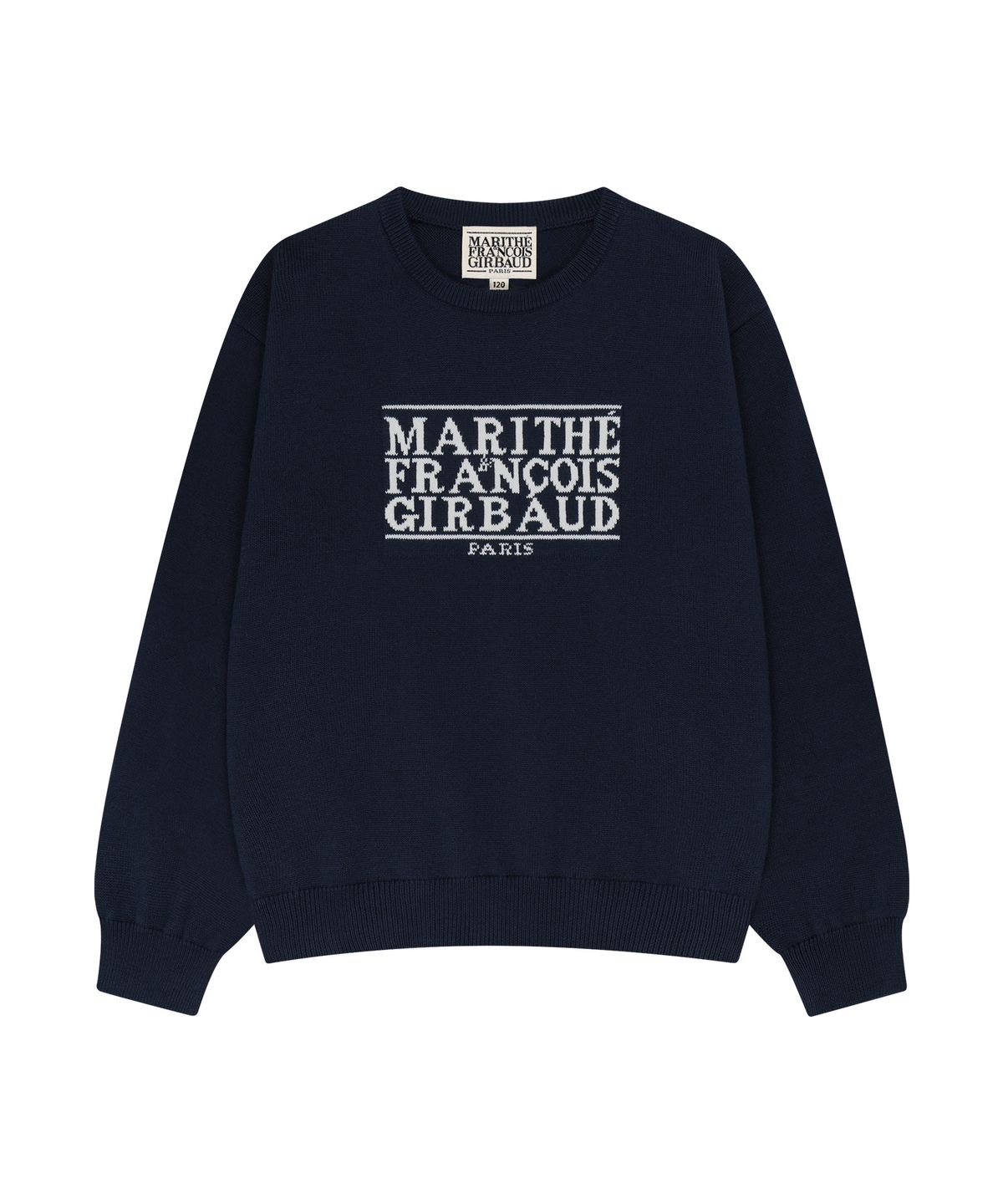 마리떼 키즈(MARITHÉ KIDS) KIDS CLASSIC LOGO KNIT PULLOVER navy