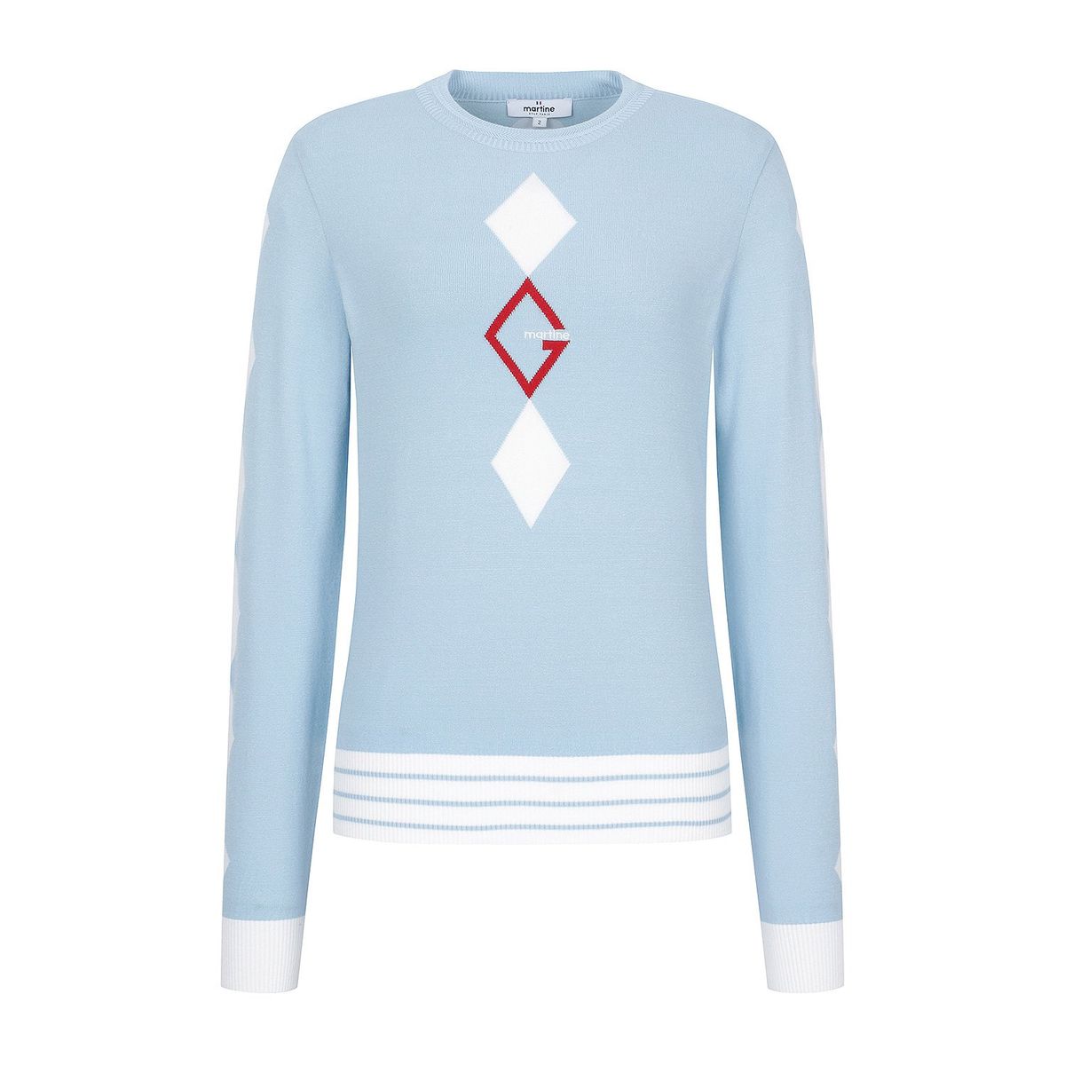 마틴골프(MARTINE GOLF) Symbol Round Neck Pullover_S/Blue