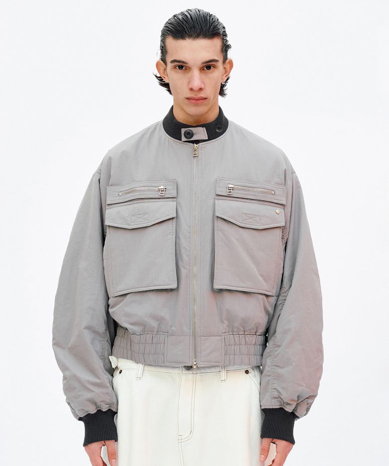 HUNTING BOMBER JACKET Grey