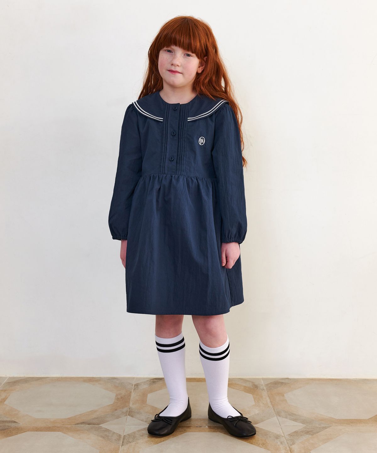 마리떼 키즈(MARITHÉ KIDS) ENFANT SAILOR ONEPIECE navy