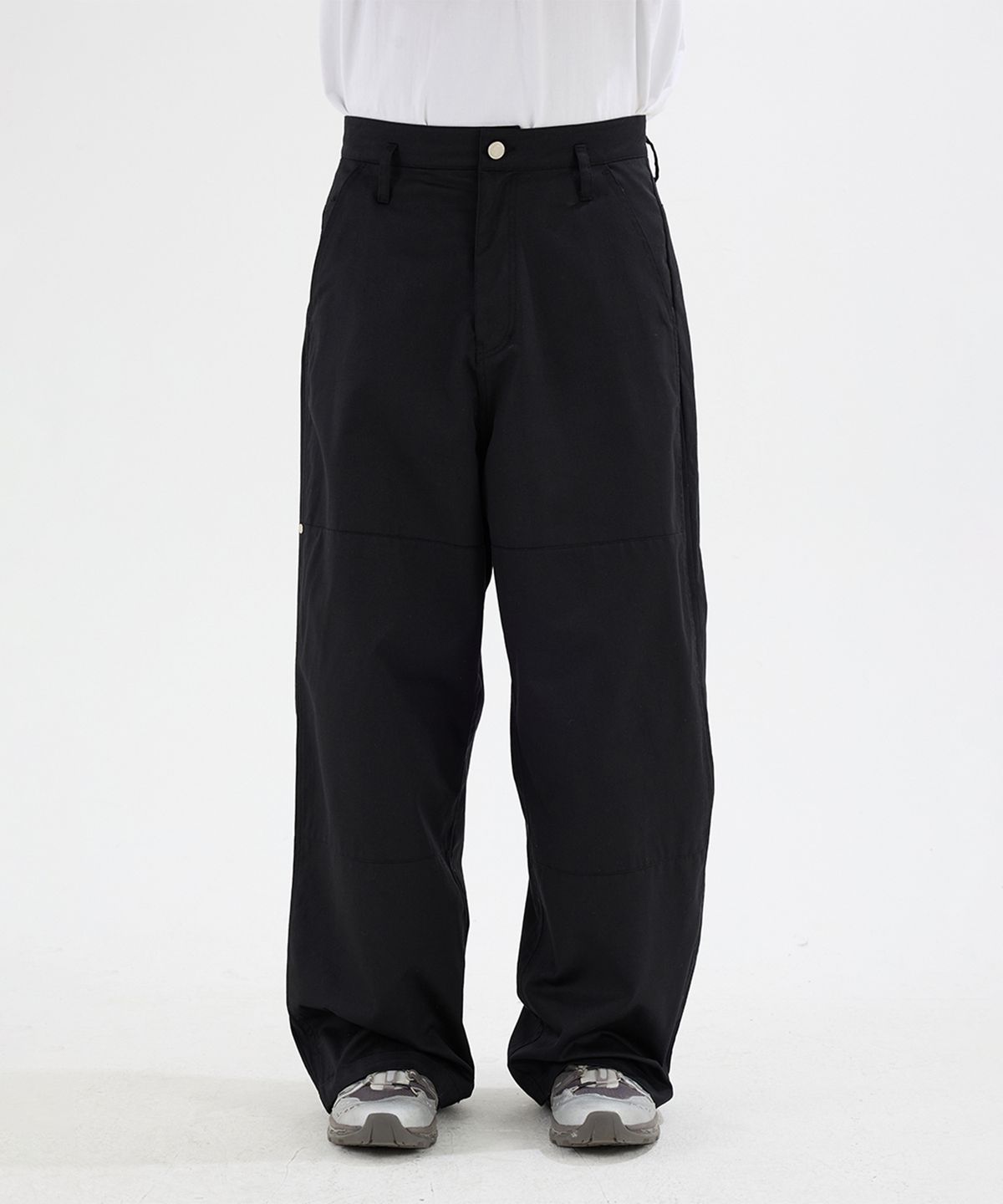 이에이(IEY) PANI SIDE TUCK PANTS Black